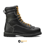 Logger 8” Men’s Waterproof Work Boot for Men - Black