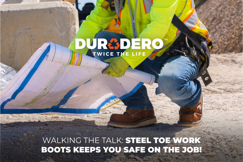 Walking the talk: Steel toe work boots keeps you safe on the job!
