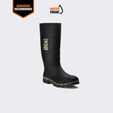 Kickaxe 15" Steel Toe Men's Waterproof Rubber Boot - Black/Grey