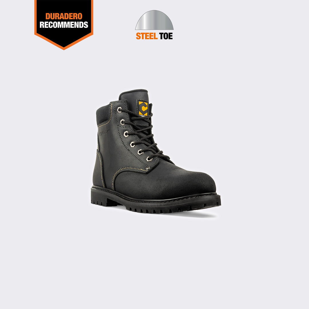 Oil Rigger 6” Steel Toe Men’s Work Boot - Black