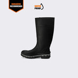 Kickaxe 15" Steel Toe Men's Waterproof Rubber Boot - Black/Grey