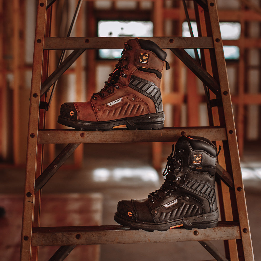 Scorpion 9” Comp Toe Men’s Waterproof Work Boot - Brown