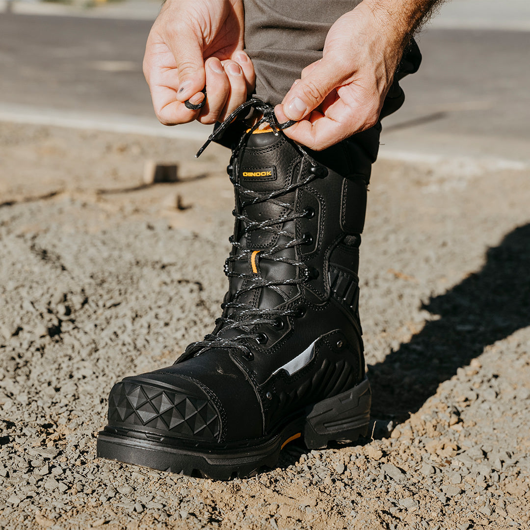 Scorpion 9” Comp Toe Men’s Waterproof Work Boot - Black