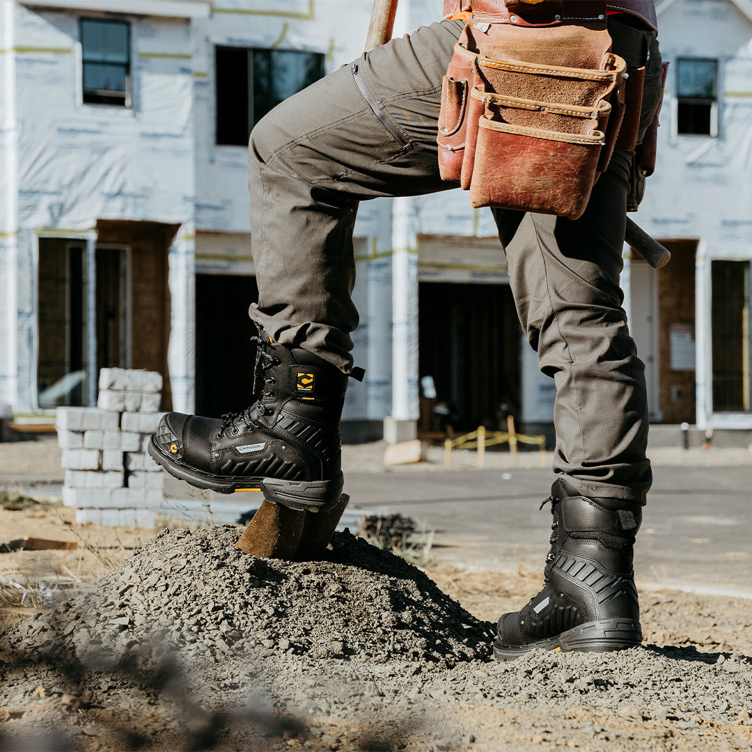 Scorpion 9” Comp Toe Men’s Waterproof Work Boot - Black