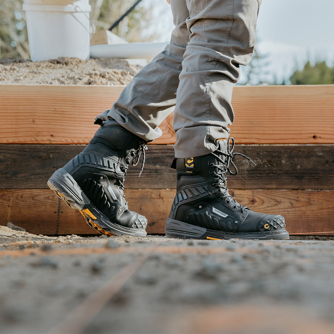 Scorpion 9” Comp Toe Men’s Waterproof Work Boot - Black