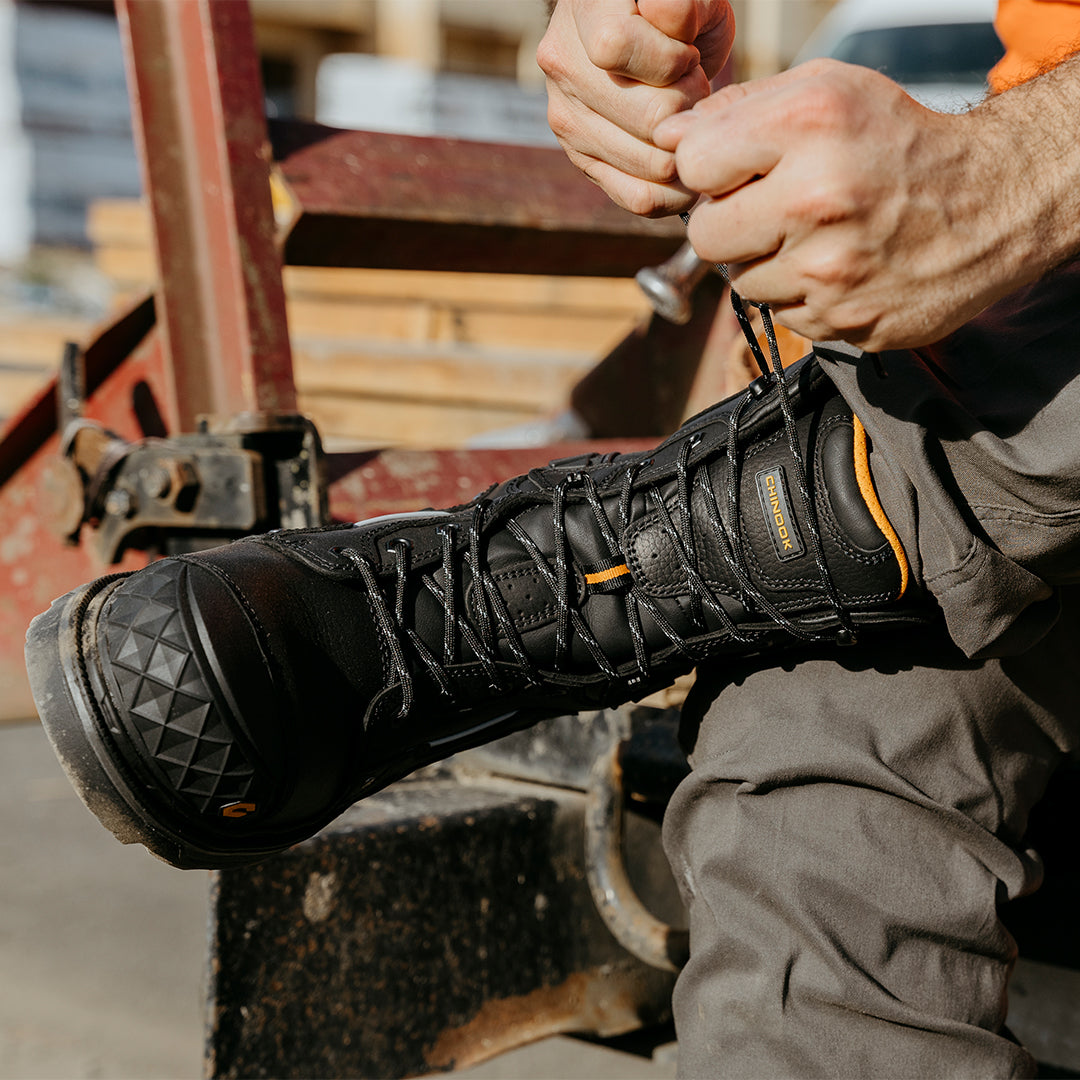 Scorpion 9” Comp Toe Men’s Waterproof Work Boot - Black