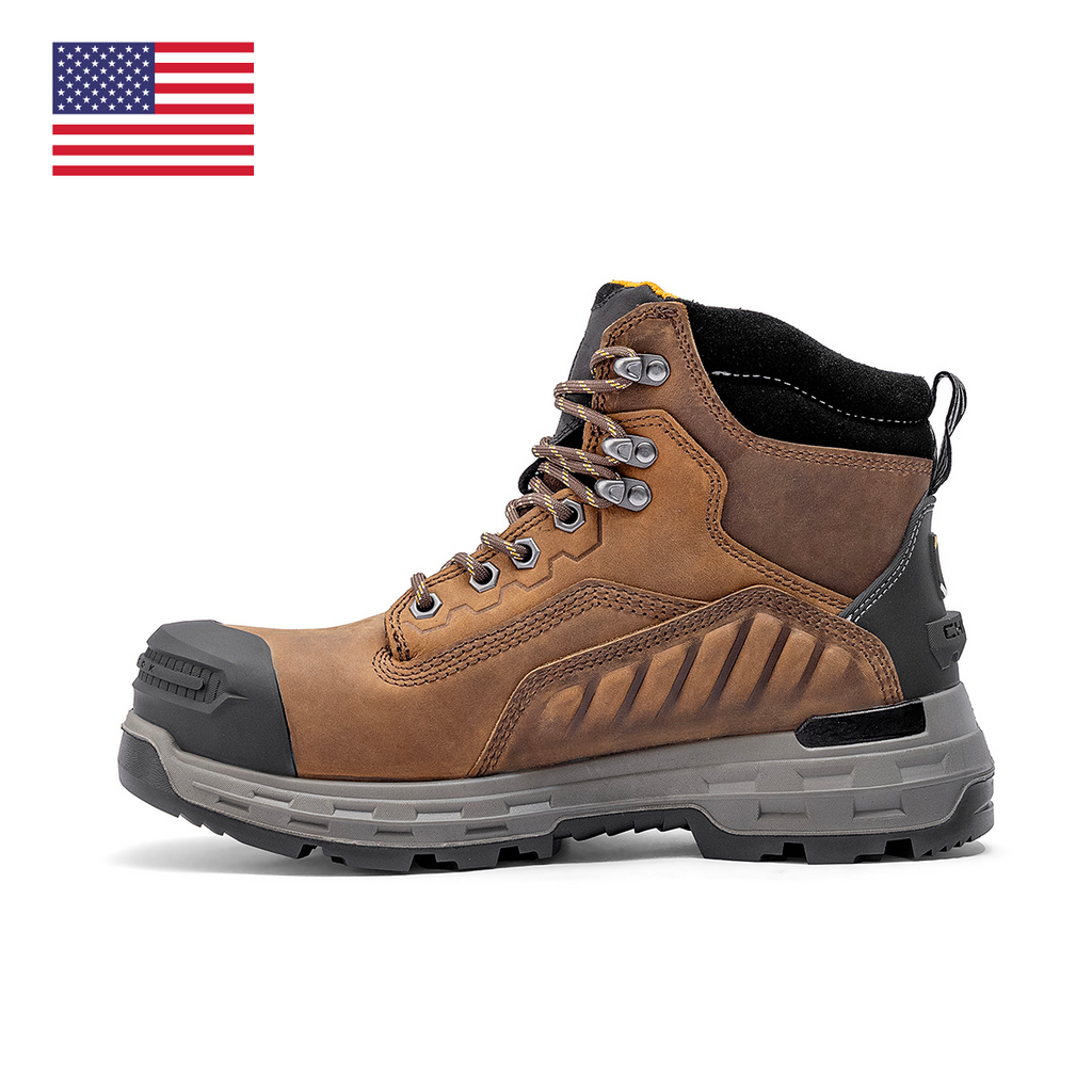 Wildwood 6” Waterproof Composite Toe Brown Boot - Made in USA