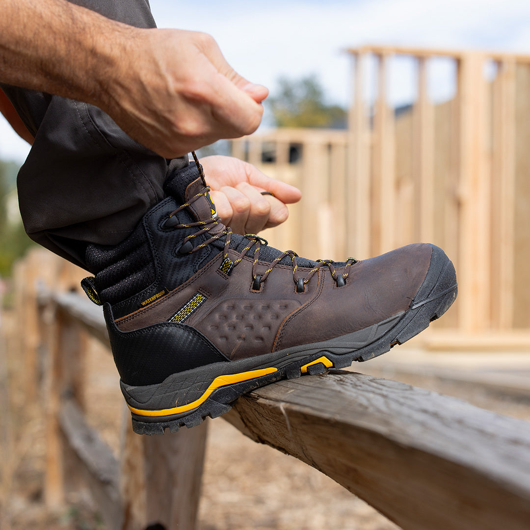 Olympic 6" Comp Toe Men’s Waterproof Work Boot - Brown