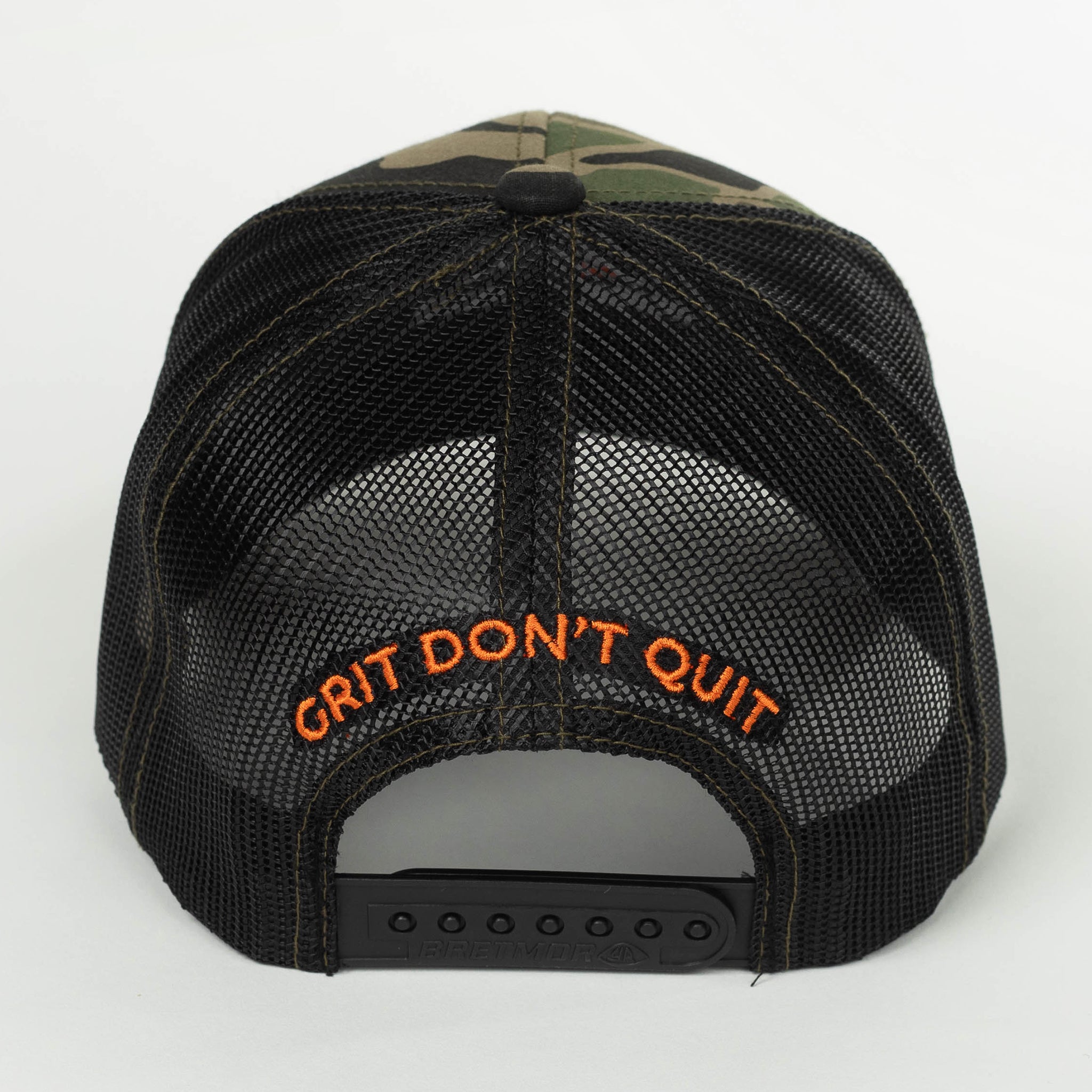 Embroidered Duradero Logo Black Camo Snapback Hat