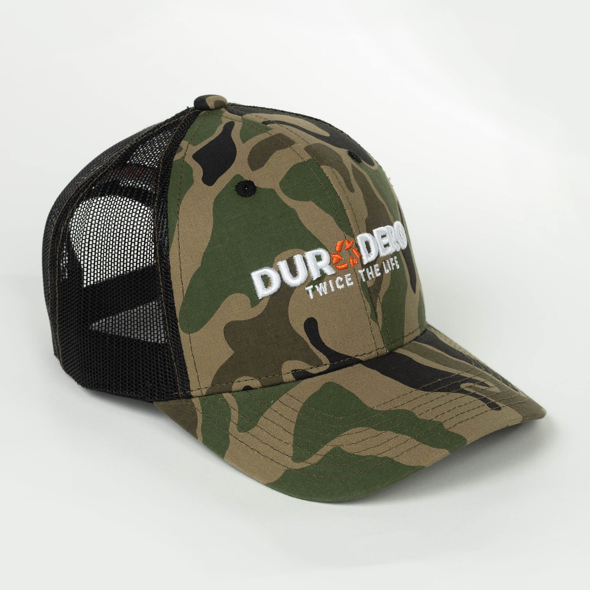 Embroidered Duradero Logo Black Camo Snapback Hat